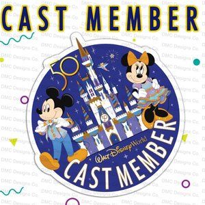 New Walt Disney World 50th Anniversary magnet for Cast Members!